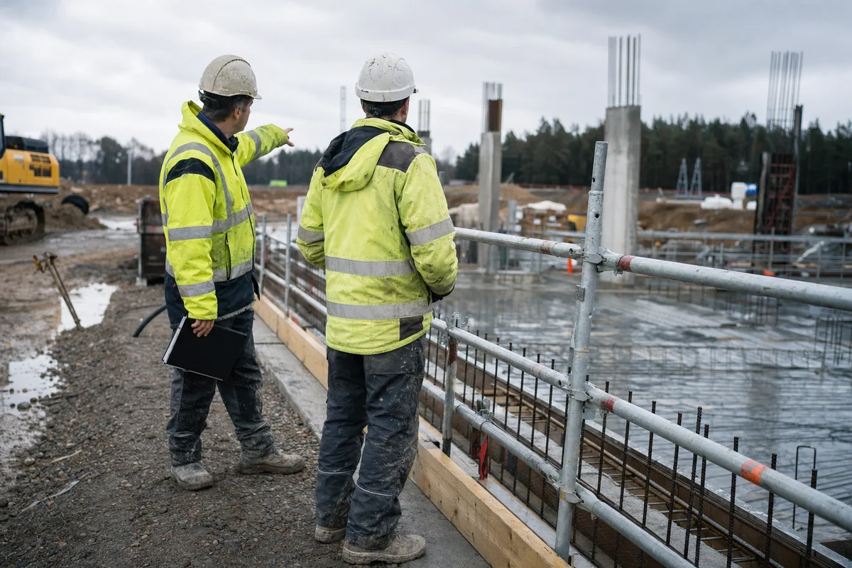 Arbejdsmiljøkrav i kontrakten følges op med sikkerhedsrunderinger på pladsen