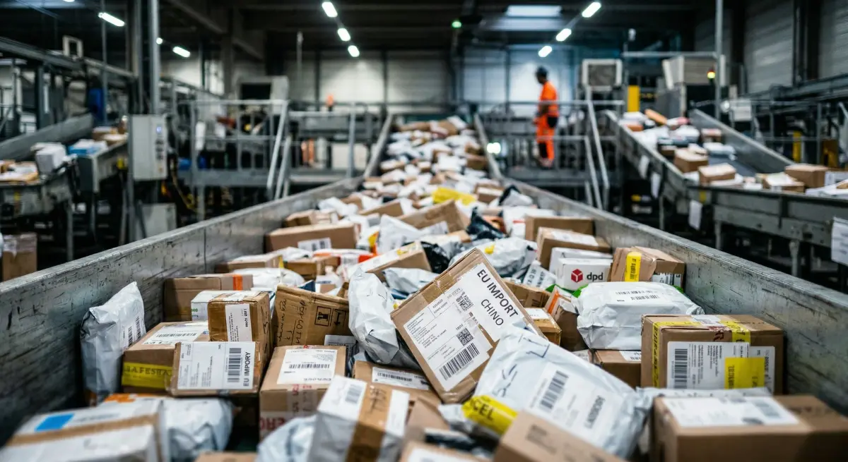 Pakker fra kinesiske e-handelsplatforme ankommer til Europa
