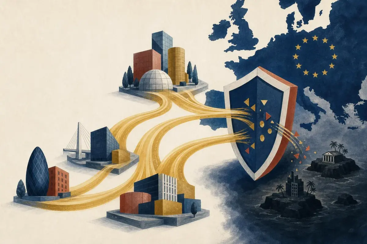Illustration af nye skatteretlige regler for virksomheder i EU.