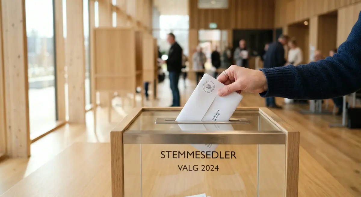 Stemmeboks ved et dansk kommunalvalg.