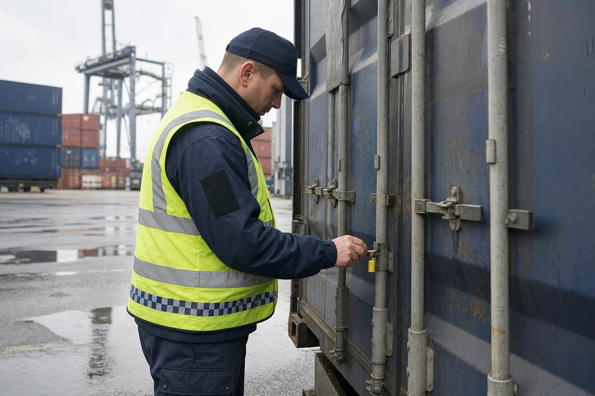 Containere i havn hvor EU's toldkontrol samles i én digital datahub